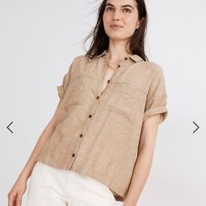 Madewell Linen-Blend Portside Shirt NWT